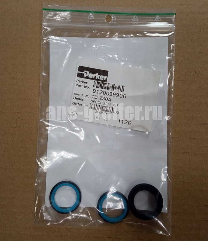 Комплекты уплотнений TD280A для золотников гидрораспределителя Parker